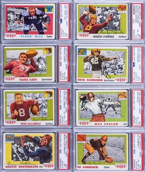 1955 Topps Football All-American Signed Cards PSA/DNA-Graded Collection (13 Different)